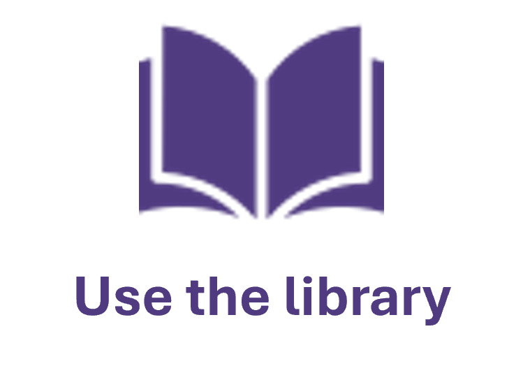 Use the library icon