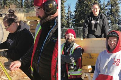 Whitehorse participants learn basic carpentry and skills for employment by building a tiny house from the ground up.