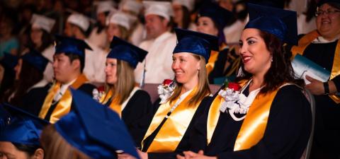 Graduates at convocation